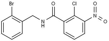 N-(2-bromobenzyl)-2-chloro-3-nitrobenzamide Structure