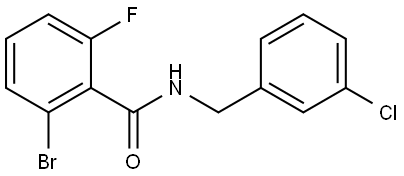 2-Bromo-N-[(3-chlorophenyl)methyl]-6-fluorobenzamide Structure