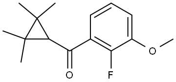 (2-Fluoro-3-methoxyphenyl)(2,2,3,3-tetramethylcyclopropyl)methanone Structure