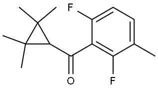 (2,6-Difluoro-3-methylphenyl)(2,2,3,3-tetramethylcyclopropyl)methanone Structure