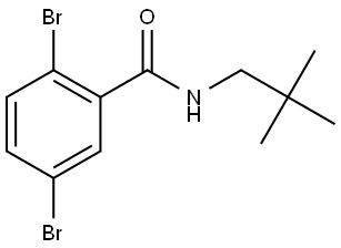 2,5-Dibromo-N-(2,2-dimethylpropyl)benzamide Structure