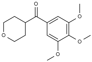 (Tetrahydro-2H-pyran-4-yl)(3,4,5-trimethoxyphenyl)methanone Structure