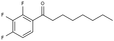 1-(2,3,4-Trifluorophenyl)-1-octanone Structure