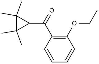 (2-Ethoxyphenyl)(2,2,3,3-tetramethylcyclopropyl)methanone Structure