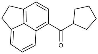 Cyclopentyl(1,2-dihydro-5-acenaphthylenyl)methanone Structure