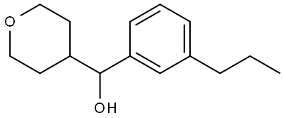 Tetrahydro-α-(3-propylphenyl)-2H-pyran-4-methanol Structure