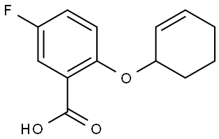 2-(cyclohex-2-en-1-yloxy)-5-fluorobenzoic acid Structure