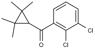 (2,3-Dichlorophenyl)(2,2,3,3-tetramethylcyclopropyl)methanone Structure