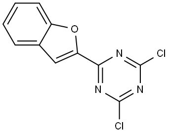 1,3,5-Triazine, 2-(2-benzofuranyl)-4,6-dichloro- Structure