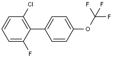 2-Chloro-6-fluoro-4'-(trifluoromethoxy)-1,1'-biphenyl Structure