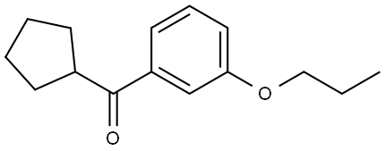 Cyclopentyl(3-propoxyphenyl)methanone Structure