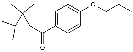 (4-Propoxyphenyl)(2,2,3,3-tetramethylcyclopropyl)methanone Structure