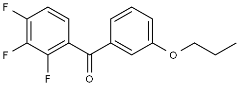 Methanone, (3-propoxyphenyl)(2,3,4-trifluorophenyl)- Structure