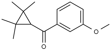 (3-Methoxyphenyl)(2,2,3,3-tetramethylcyclopropyl)methanone Structure