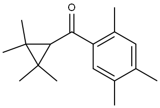 (2,2,3,3-Tetramethylcyclopropyl)(2,4,5-trimethylphenyl)methanone Structure