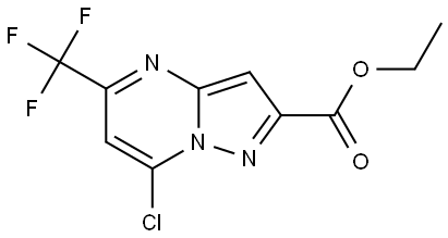 ethyl 7-chloro-5-(trifluoromethyl)pyrazolo[1,5-a]pyrimidine-2-carboxylate Structure