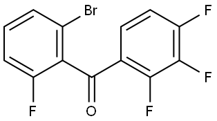 Methanone, (2-bromo-6-fluorophenyl)(2,3,4-trifluorophenyl)- 구조식 이미지