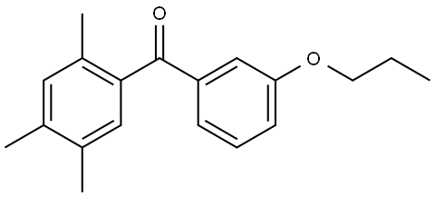 Methanone, (3-propoxyphenyl)(2,4,5-trimethylphenyl)- Structure