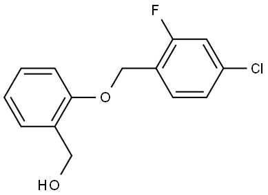 (2-((4-chloro-2-fluorobenzyl)oxy)phenyl)methanol Structure