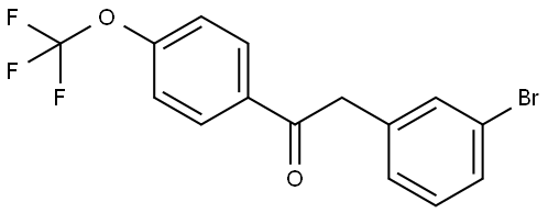 Ethanone, 2-(3-bromophenyl)-1-[4-(trifluoromethoxy)phenyl]- Structure