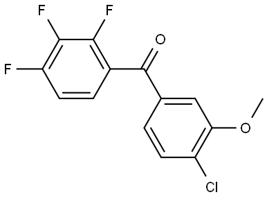 Methanone, (4-chloro-3-methoxyphenyl)(2,3,4-trifluorophenyl)- Structure