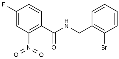 N-(2-bromobenzyl)-4-fluoro-2-nitrobenzamide Structure