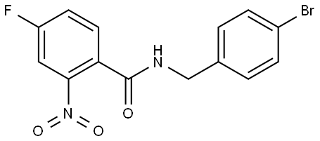 N-(4-bromobenzyl)-4-fluoro-2-nitrobenzamide Structure