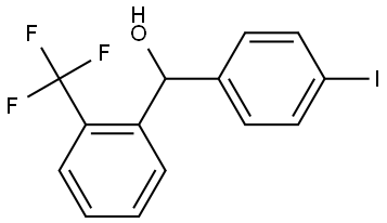 (4-iodophenyl)(2-(trifluoromethyl)phenyl)methanol Structure