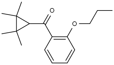 (2-Propoxyphenyl)(2,2,3,3-tetramethylcyclopropyl)methanone Structure