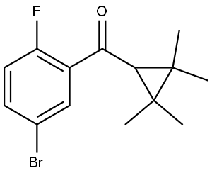 (5-Bromo-2-fluorophenyl)(2,2,3,3-tetramethylcyclopropyl)methanone Structure