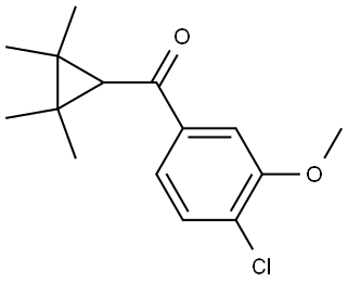 (4-Chloro-3-methoxyphenyl)(2,2,3,3-tetramethylcyclopropyl)methanone Structure