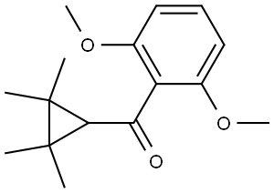 (2,6-Dimethoxyphenyl)(2,2,3,3-tetramethylcyclopropyl)methanone Structure