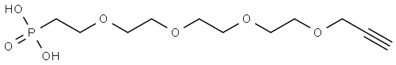 Propargyl-PEG4-Phosphonic Acid Structure