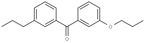 Methanone, (3-propoxyphenyl)(3-propylphenyl)- Structure