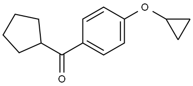 Cyclopentyl[4-(cyclopropyloxy)phenyl]methanone Structure