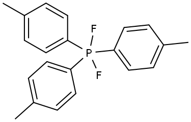 Phosphorane, difluorotris(4-methylphenyl)-, (TB-5-11)- Structure