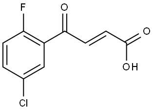 (2E)-4-(5-Chloro-2-fluorophenyl)-4-oxo-2-butenoic acid Structure