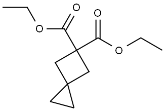 Spiro[2.3]hexane-5,5-dicarboxylic acid, 5,5-diethyl ester Structure