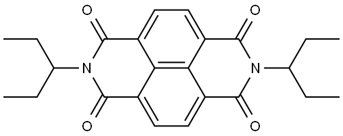 N,N′-di(3-pentyl)naphthalene-4,5,8,9-tetracarboxylic acid diimide Structure