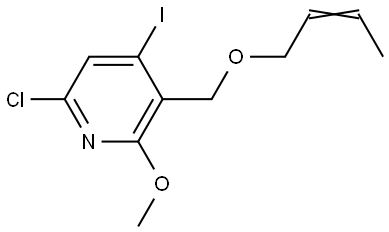 Pyridine, 3-[(2-buten-1-yloxy)methyl]-6-chloro-4-iodo-2-methoxy- Structure