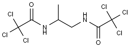 Acetamide, N,N'-(1-methyl-1,2-ethanediyl)bis[2,2,2-trichloro- (9CI) Structure