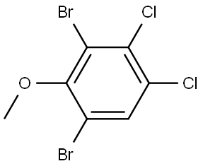 1,3-dibromo-4,5-dichloro-2-methoxybenzene Structure