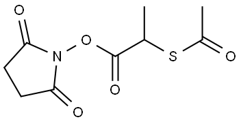 2,5-dioxopyrrolidin-1-yl 2-(acetylthio)propanoate Structure