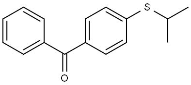 (4-(isopropylthio)phenyl)(phenyl)methanone Structure