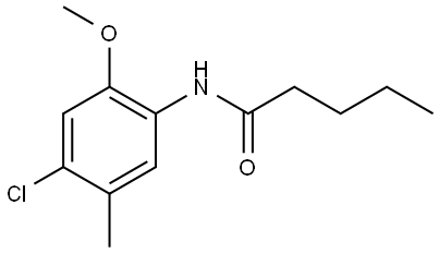 N-(4-Chloro-2-methoxy-5-methylphenyl)pentanamide Structure