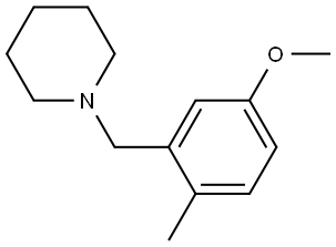 1-[(5-Methoxy-2-methylphenyl)methyl]piperidine Structure