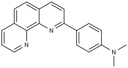 2-[p-(Dimethylamino)phenyl]-1,10-phenanthroline Structure