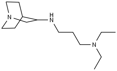 N1,N1-diethyl-N3-(quinuclidin-3-yl)propane-1,3-diamine Structure