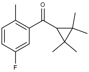 (5-Fluoro-2-methylphenyl)(2,2,3,3-tetramethylcyclopropyl)methanone Structure