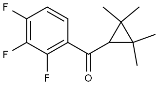 (2,2,3,3-Tetramethylcyclopropyl)(2,3,4-trifluorophenyl)methanone Structure